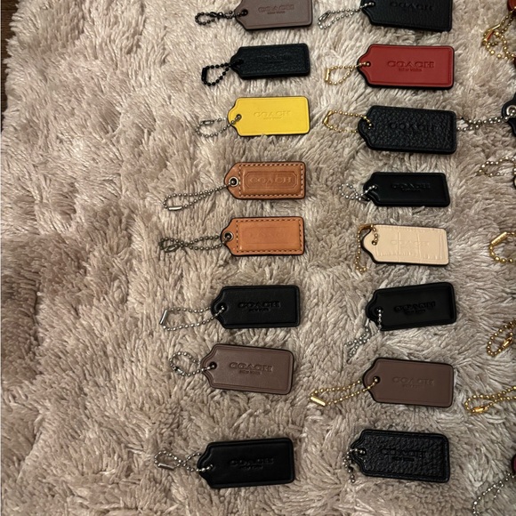 Coach Lot of 36 Hang Tag Hanging Bag Charms Key Chain Fob Genuine Replac… - Picture 2 of 13
